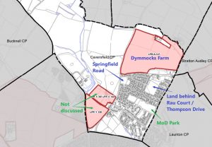 Image of land suggested for development by Mewslade and Vistry March 22